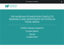 Tablet Screenshot of morganfoundation.org.nz